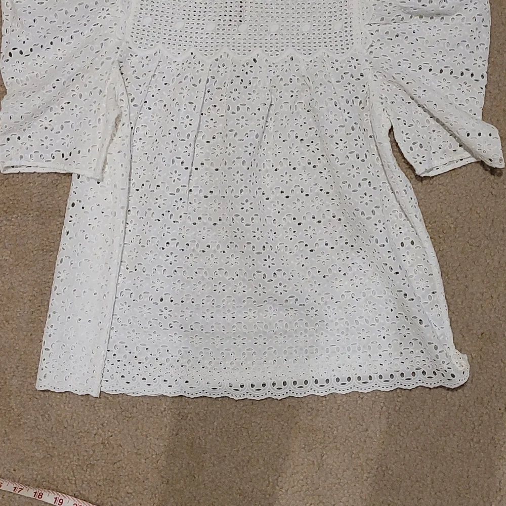 Ulla Johnson Mae Eyelet Blouse 2 - Picture 7 of 12